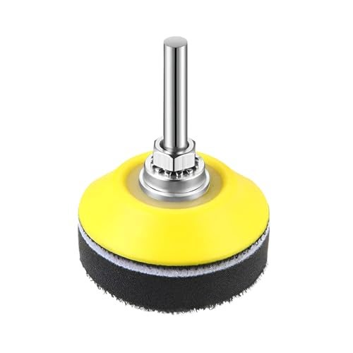 SHMZK 3 Inch Hook Loop Sanding Backing Pad Sanding Disc Pads with 14 Inch Shank Soft Foam Layer Buffering Pad Drill Attachment Polishing Kit for Air Die Grinder Sander - Image 1