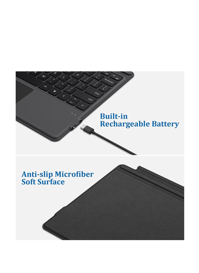 Generic - Bluetooth Microsoft Surface Pro 7+/Pro 7/Pro 6/Surface Pro 5 (Pro 2017)/Pro 4 12.3 inch Tablet/Surface Pro 3 2014 Keyboard Case with Trackpad - Detachable Wireless Keyboard Type Cover - Image 1