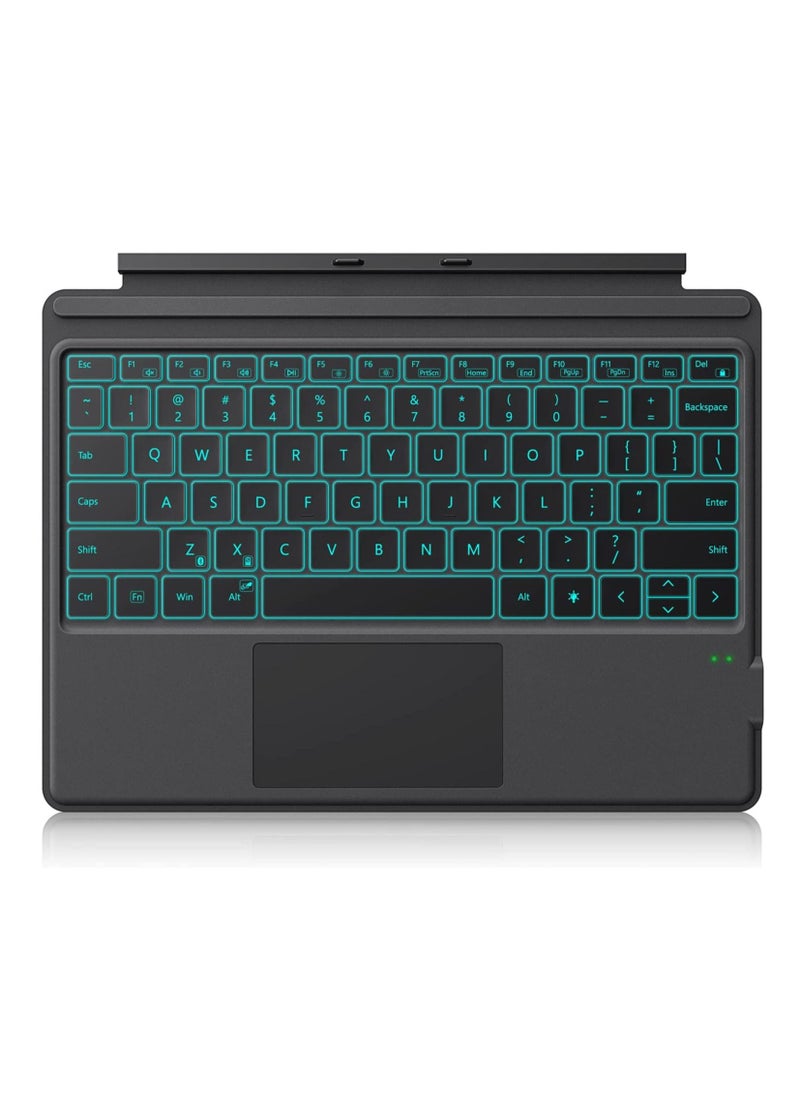 Generic - Bluetooth Microsoft Surface Pro 7+/Pro 7/Pro 6/Surface Pro 5 (Pro 2017)/Pro 4 12.3 inch Tablet/Surface Pro 3 2014 Keyboard Case with Trackpad - Detachable Wireless Keyboard Type Cover - Image 1