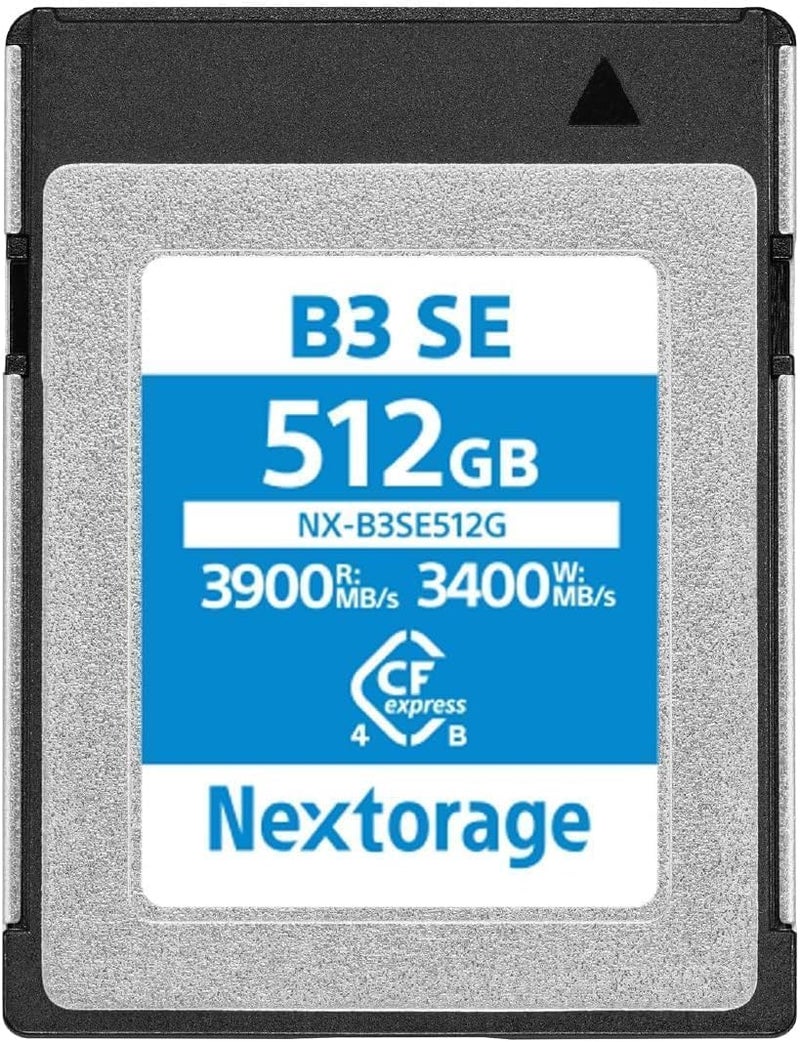 Nextorage Japanese CFexpress 4.0 Type B 512GB Memory Card Max. Read Speed 3900MB/s Max Write Speed 3400MB/s NX-B3SE512G CF Express 4.0 typeb Nextorage (512GB) - Image 1