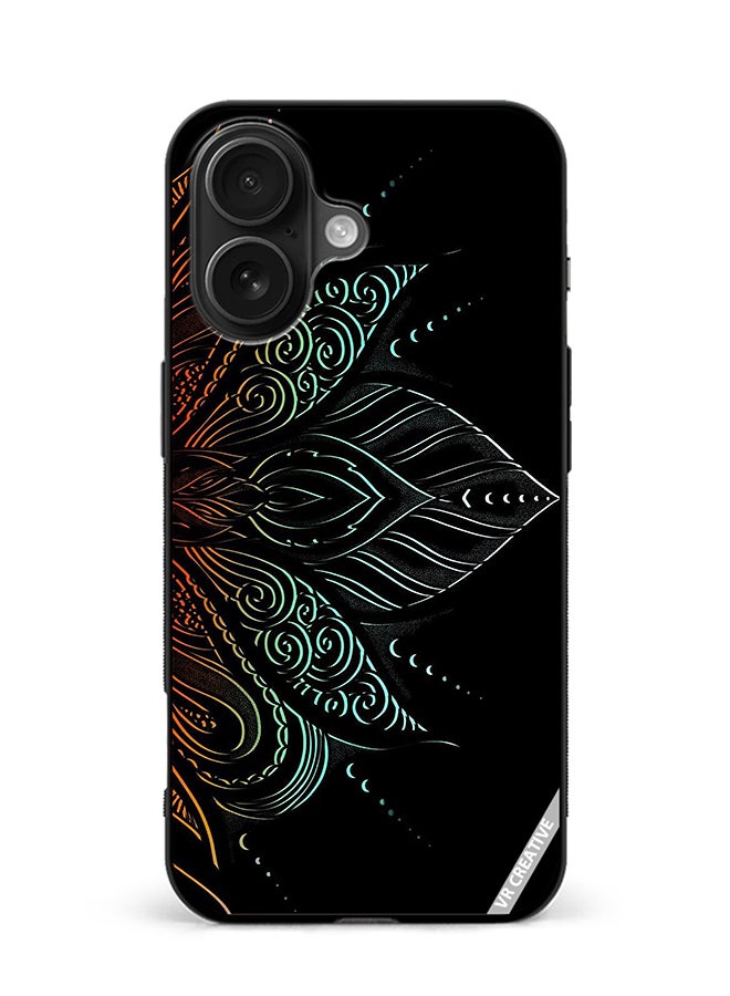VR CREATIVE Protective Case Cover For Apple iPhone 16 Heena Elements Design Multicolour