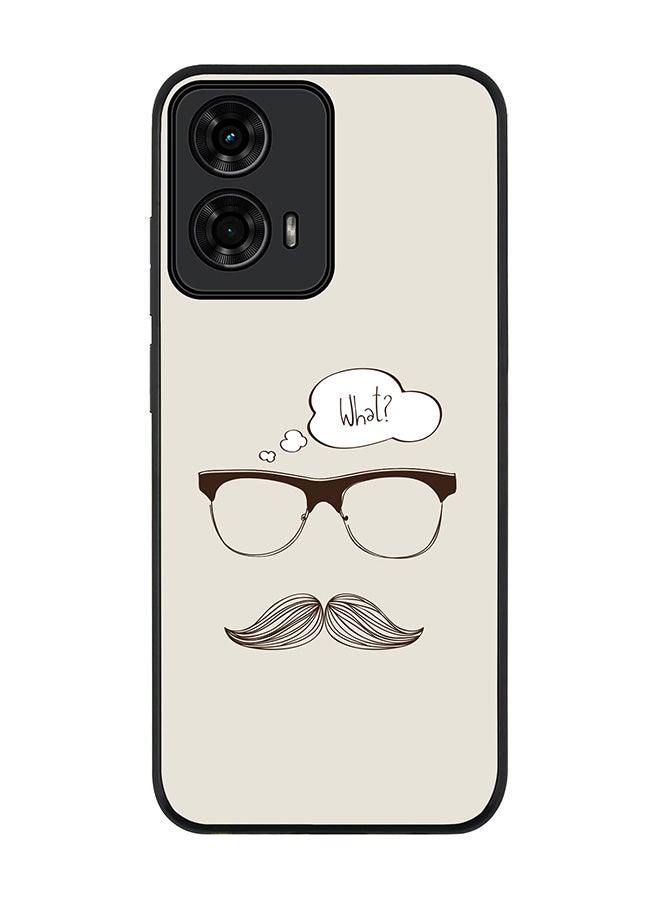 Stylizedd For Motorola Moto G24 / G24 Power Case,Slim fit Camera Protection, Shockproof Thin Phone cover - What (Hipster) - Image 1