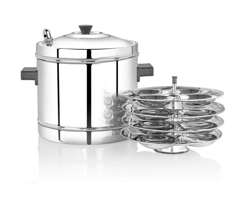 Premier Stainless Steel Cookware - Idly Maker (With 4 Plates)