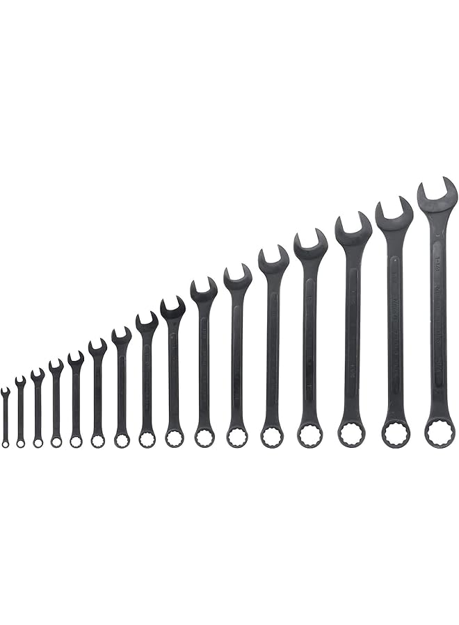 Neiko 03574A Jumbo Combination Wrench Set 16 Piece Sae 1 4” To 1 1 4” Raised Panel Construction - Image 1