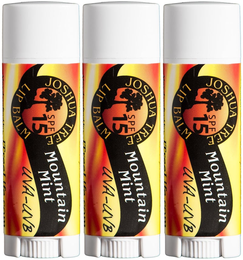 Joshua Tree Mountain Mint SPF 15 Organic Lip Balm (Pack of 3) - Image 4