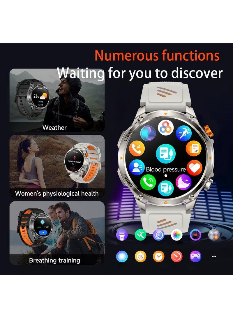 RollsTimi  Men's Bluetooth Smart Sports Watch, 1.7-Inch IPS High-Definition Full Touch Screen, GPS Display, Daily Sports Waterproof, Healthy Sleep Monitoring, Support DIY Dial Design,Smartwatch For Men，RT-HT45 - Image 3