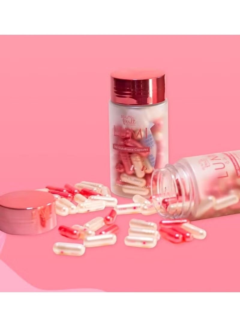 Beauty Vault Lumi Capsules – 24H Glutathione with Vitamin C, E & Collagen – 60 Count - Image 5