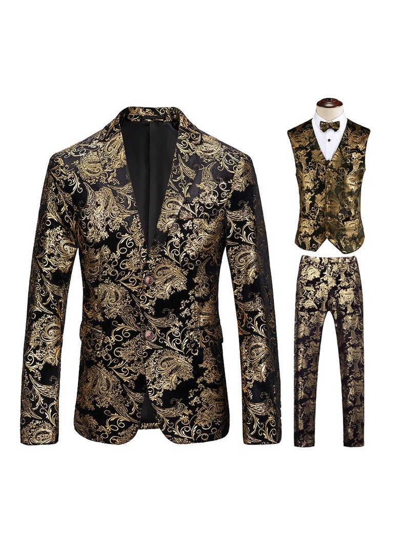 Shougu British Style Men's Suit Vest Jacket Pants  - Image 1