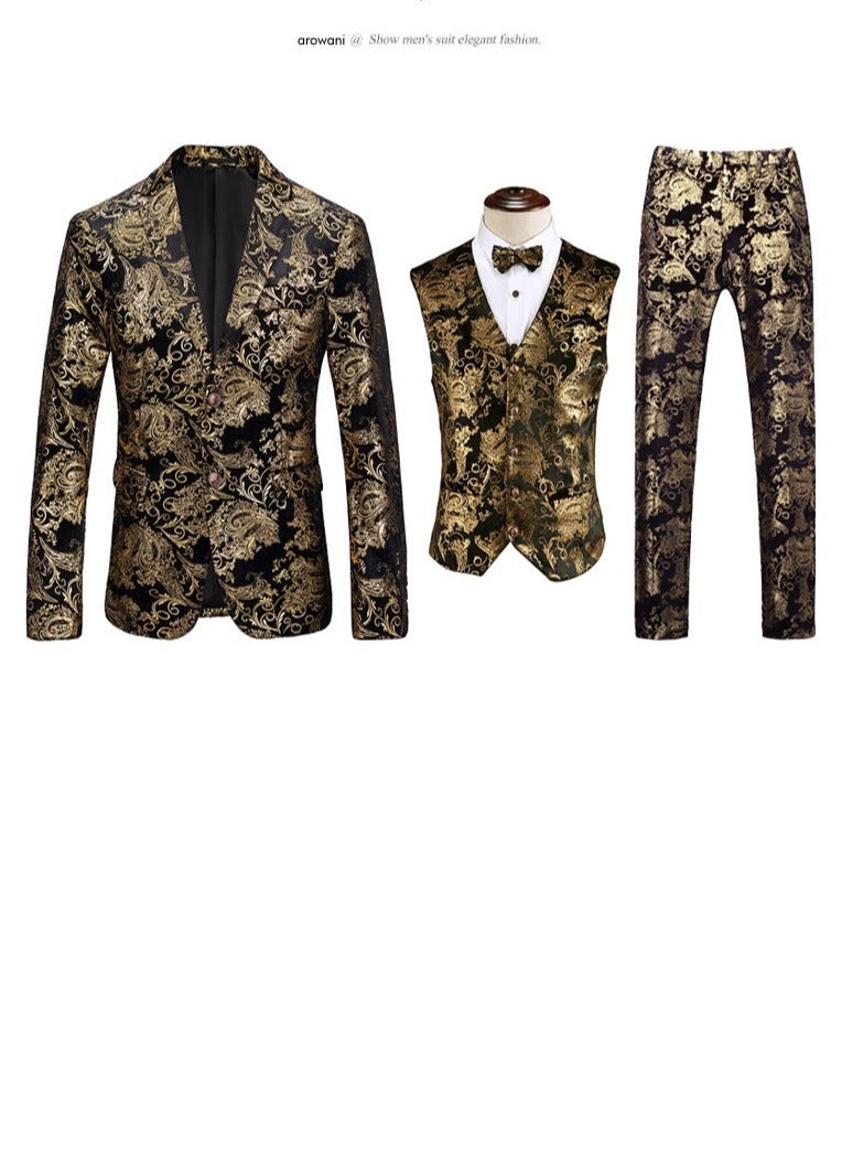 Shougu British Style Men's Suit Vest Jacket Pants  - Image 2