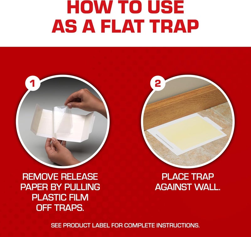 TOMCAT Glue Boards with Immediate Grip Glue for Mice, Cockroaches, and Insects, Ready-to-Use, 8-Pack (32 Glue Boards) - Image 5