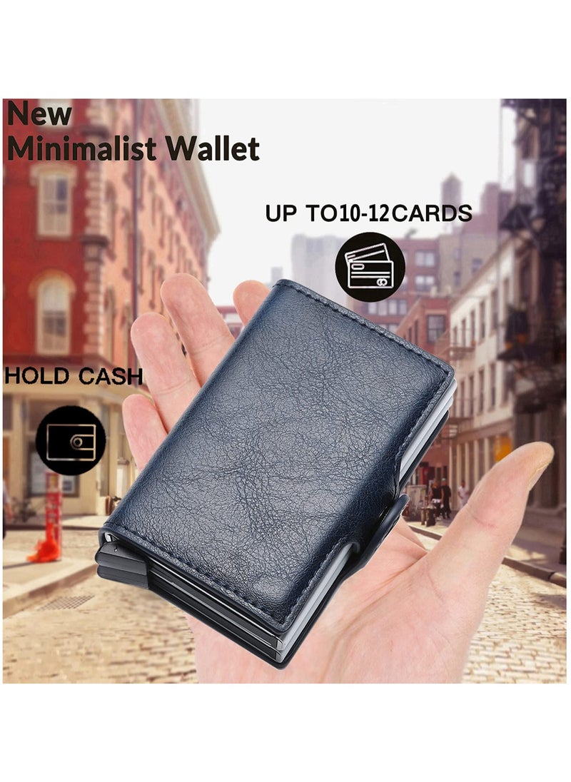 KASTWAVE - Card Holder, Men Credit Card Holder, Slim Card Case Front Pocket Anti-theft-RFID Auto Pop up Travel Thin Wallets for Men - Image 1