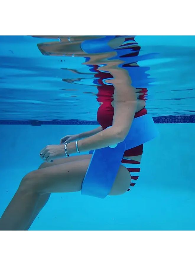 Yellow Foldable Water Recliner Adult Pool Beach Floating Lounger Chair - Image 3