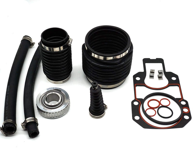 UANOFCN 803097T1 Transom Seal Service Kit for MerCruiser Alpha one Gen 1 with Gimbal Bearing U Joint and Exhaut Bellows 30-803097T1 Sierra 18-8213 18-2601-1 - Image 1