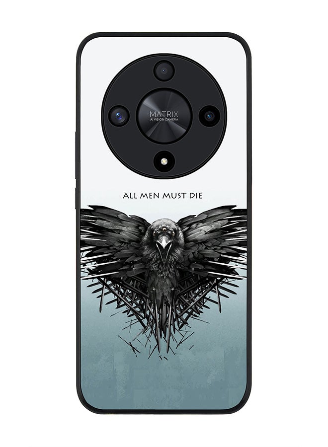 Stylizedd Rugged Black edge case for Honor X9b, Slim fit Soft Case Flexible Rubber Edges Anti Drop TPU Gel Thin Cover- GOT All Men Must Die - Image 1