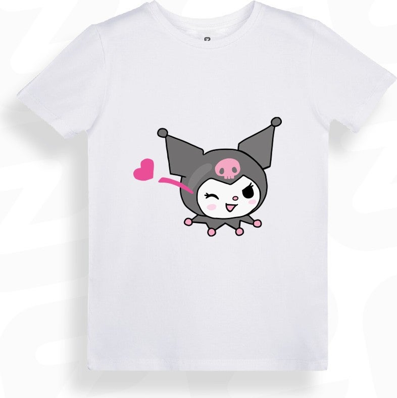 EZ Design Tr Kuromi Printed Kids T-Shirt Black/White  - Image 2