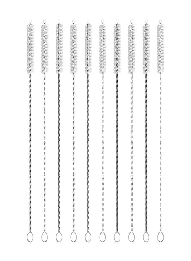 MADHYA Straw Cleaner Brush Set, 10-Piece Long Cleaning Brush for Straws on Tumbler, Water Bottle, Sippy Cup, and Pipes, Tubes or Hummingbird Feeders, Tiny Bristles - Image 1