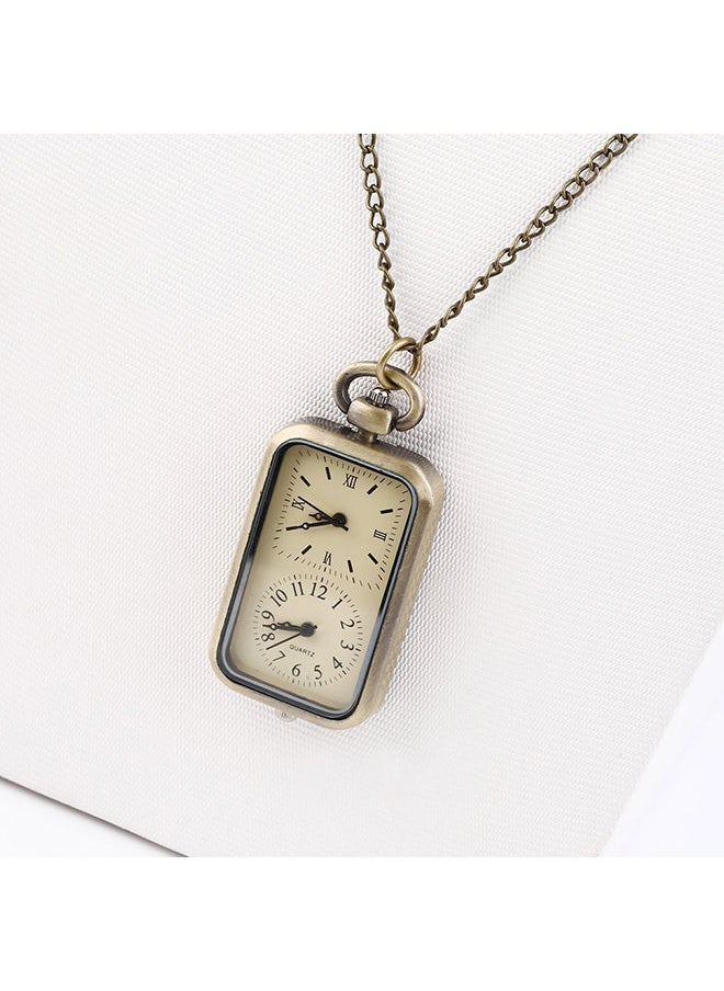 NIBEMINENT - Men's Dual Time Zone Antique Analog Pocket Watch ZG518000 - Image 1