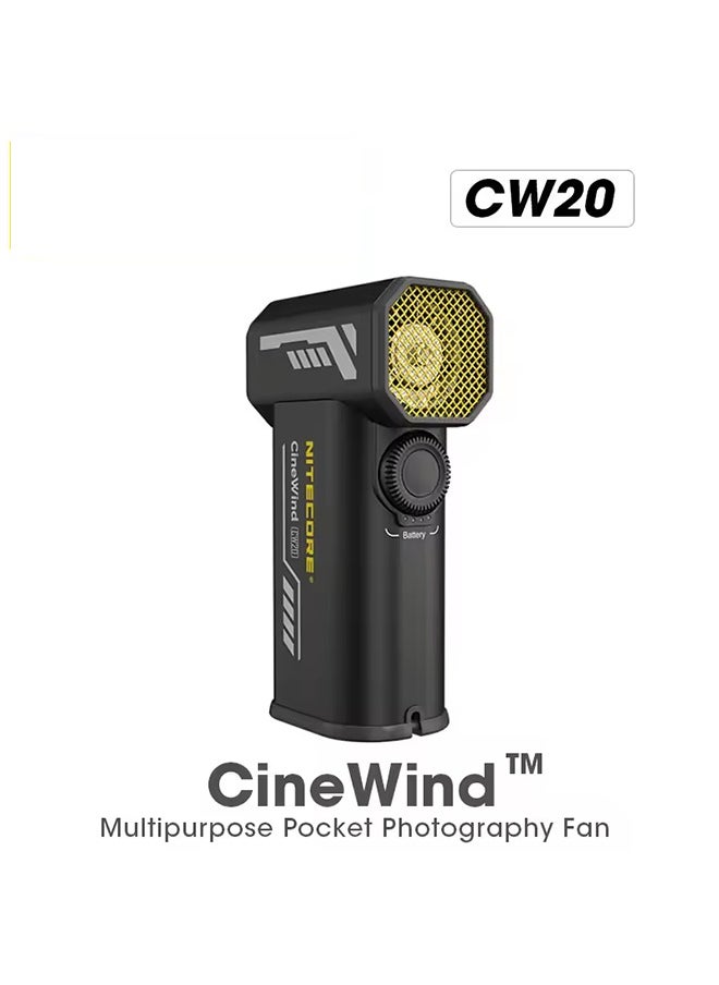 Generic NITECORE CW20 Multipurpose Pocket Photography Fan Electric Portable Fan Stepless Wind Blower for Canon Sony Short Video Camping  - Image 1
