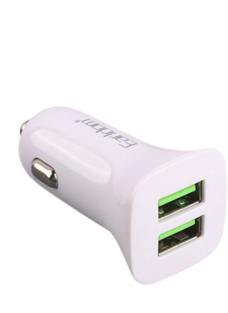 Earldom - 2.4A  Fast Dual USB Car Adapter Charger Set with Micro-USB Cable - Image 1