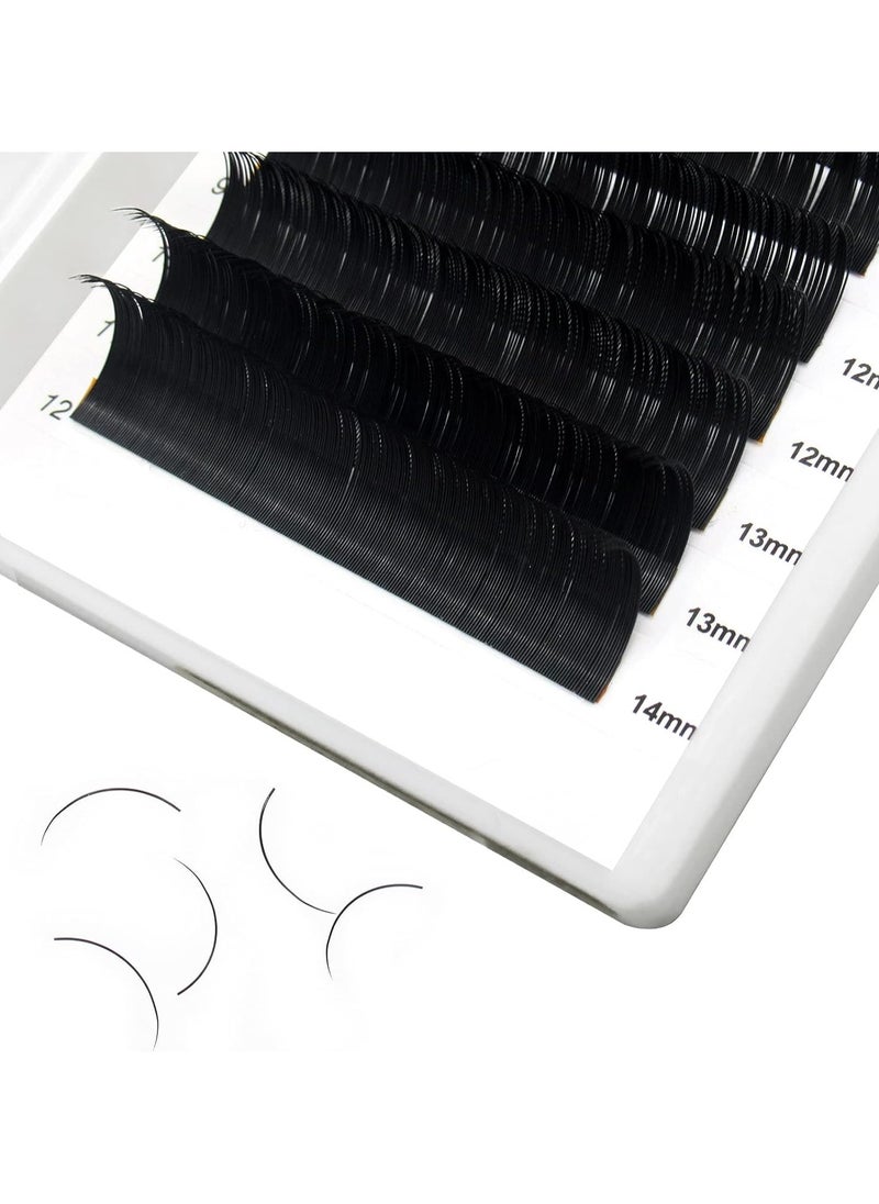 Eyelash Extension Supplies 0.10 C Curl 14mm Classic Individual Lash Extensions|Optinal