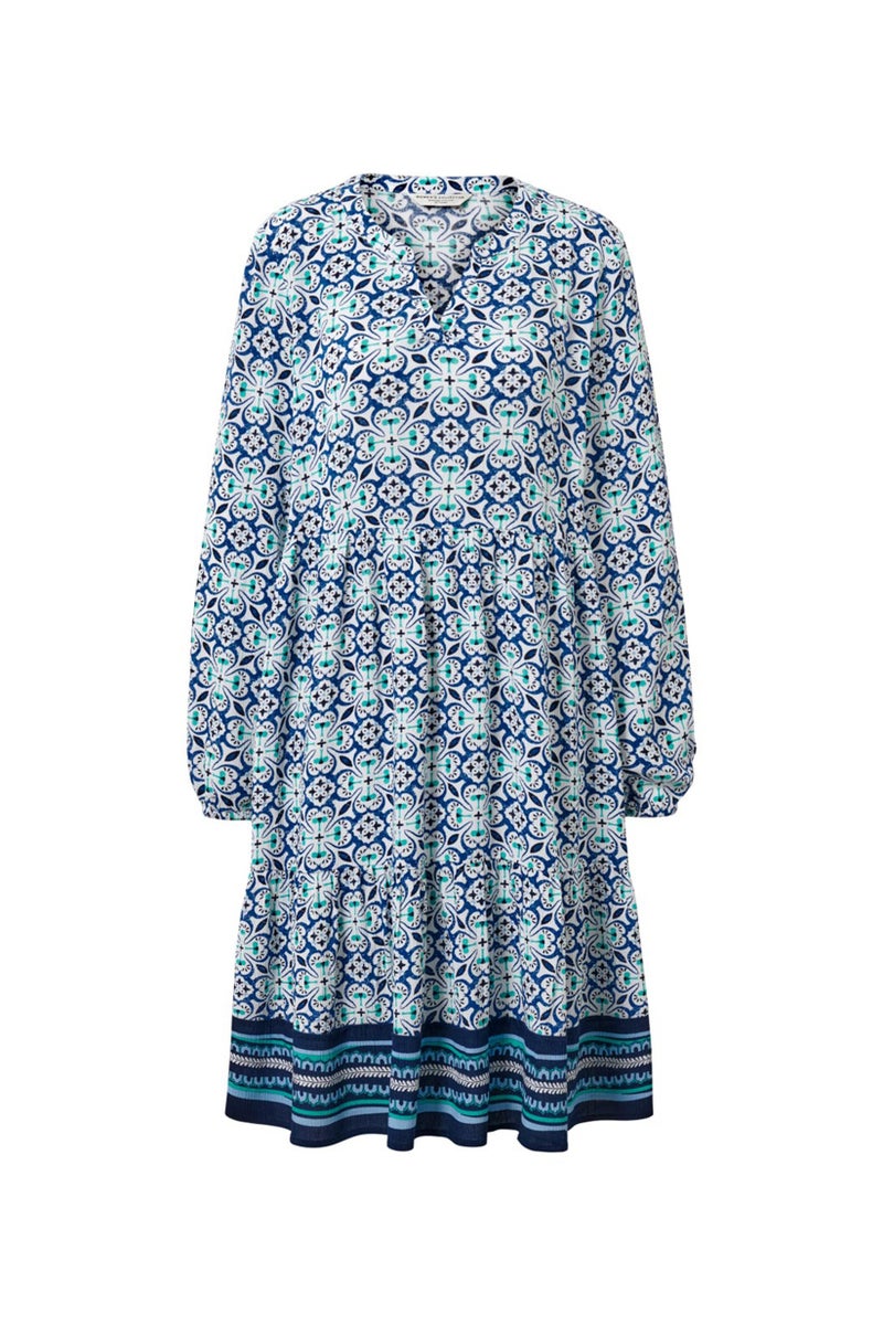 Tchibo Women Allover Print Midi Dress, Multicolor - Image 2