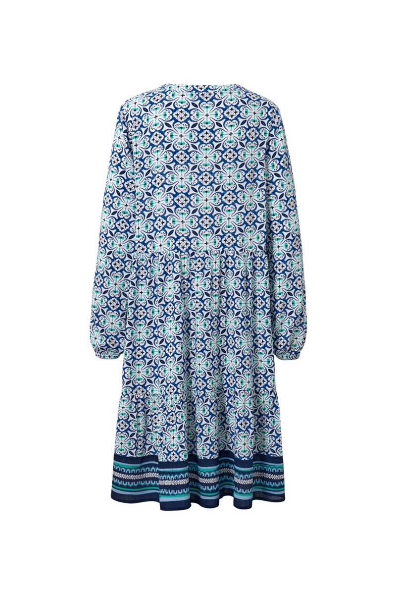 Tchibo Women Allover Print Midi Dress, Multicolor - Image 3