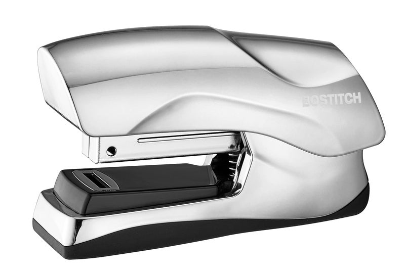 Bostitch Office Heavy Duty Stapler, 40 Sheet Capacity, No Jam, Half Strip, Fits into the Palm of Your Hand, For Classroom, Office or Desk, Chrome - Image 1