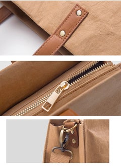 JML Original niche large capacity kraft paper tote bag female college students commuting shoulder handbag  - Image 5