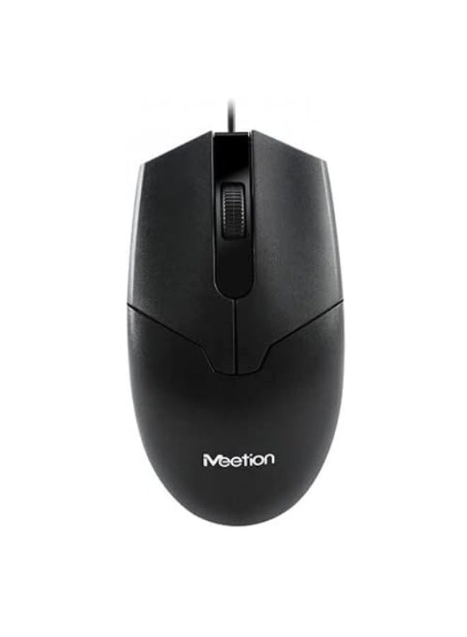 ميشين ماوس سلكي Meetion MT-M360 1000 DPI تصميم مريح أسود - Image 1
