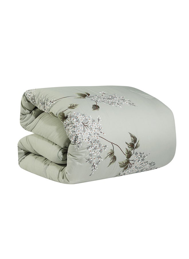 Hours - hours comforter set with soft silky fabric 100% cotton and a modern and distinctive pattern that satisfies all tastes 8 pieces king size - Image 1