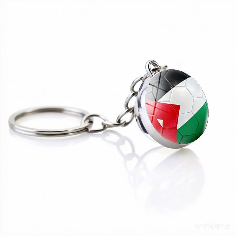 2026 FIFA World Cup USA Canada Mexico Zinc Alloy Keychain Fan Souvenir Mascot Pendant - Image 1