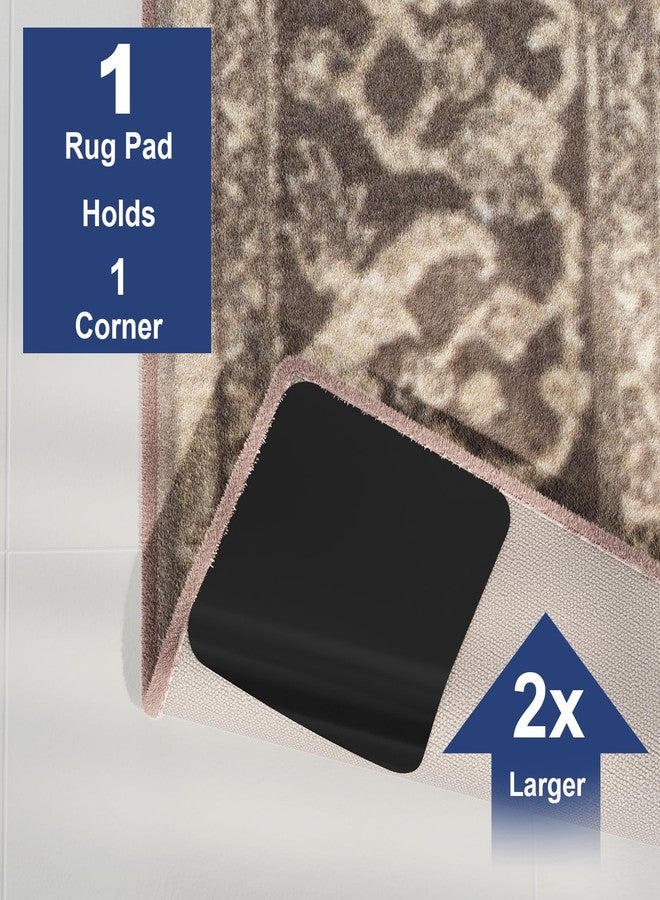 Home Techpro 12 PCS Black Rug Tape, Gripper for Rug for Hardwood Floors, Double Sided Reusable Under Rug Carpet Tape Stickers, Rug Anti Slip Grips for Area Rugs, Non Slip Rug Pads - Image 4