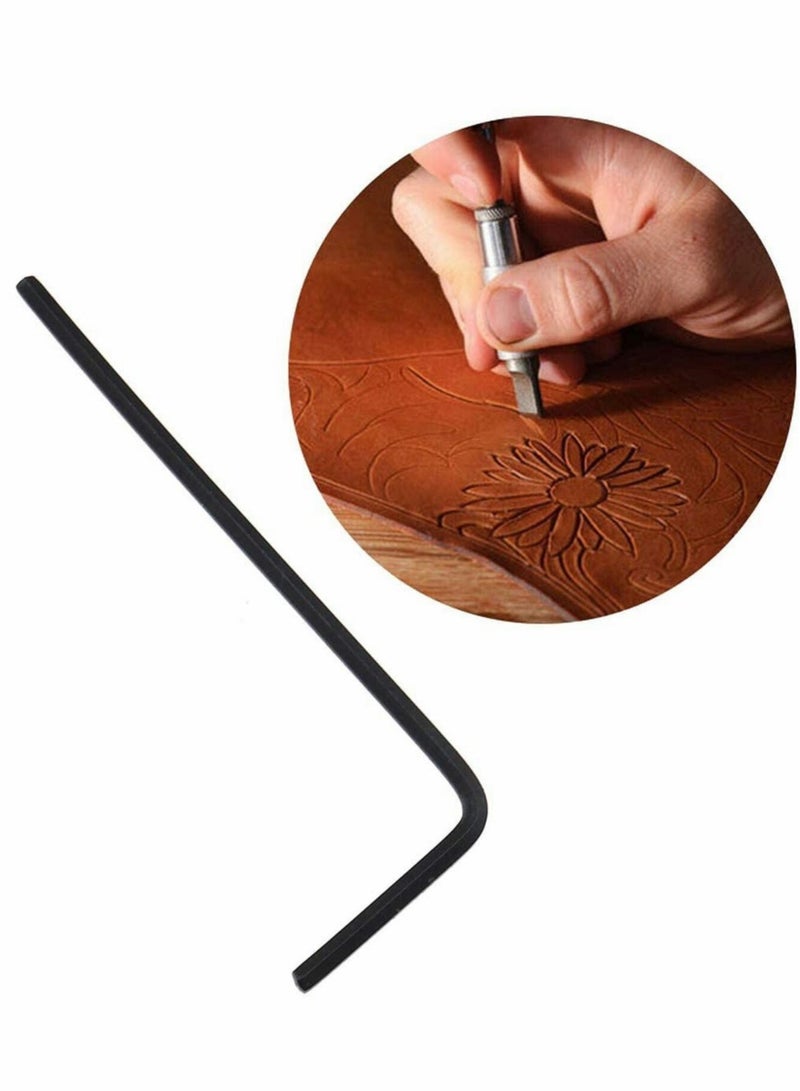 Excefore Leather Craft Swivel Engraving Knife, Stainless Steel Precision DIY Carving Cutting Tool Set, Adjustable Handy Working Kit - Image 4