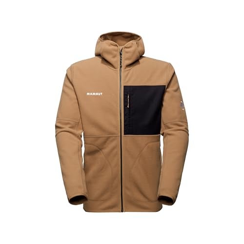 Mammut Tamaro Midlayer Hooded Jacket Men – Recycled Polyester Midlayer for Hiking and Outdoor Activities – Lightweight and Functional Active Jacket, Claystone-Black, XX-Large - Image 5