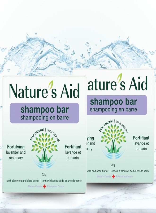 Natures Aid Rice Protein Shampoo Bar, 2.5 oz, 2 Pack (Lavender Rosemary) - Image 1
