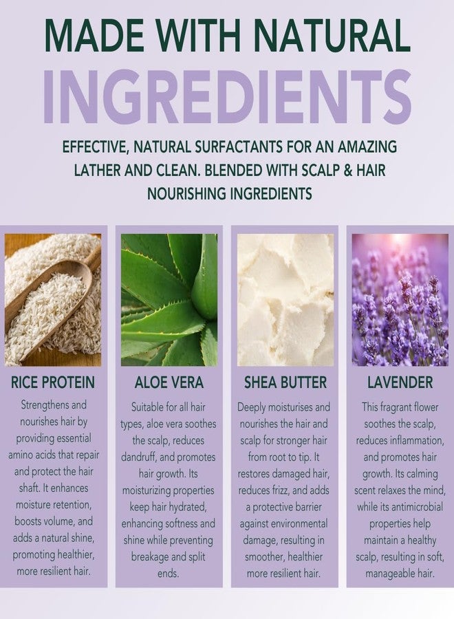 Natures Aid Rice Protein Shampoo Bar, 2.5 oz, 2 Pack (Lavender Rosemary) - Image 4