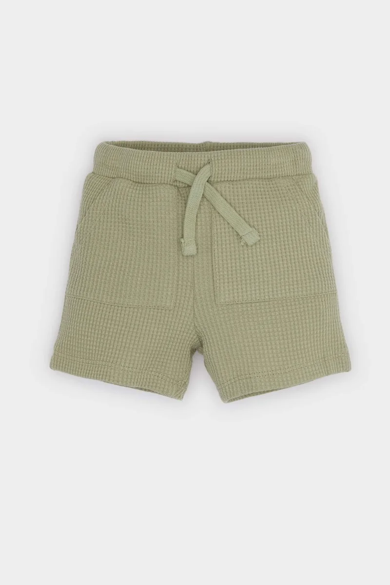 Defacto Boy Baby Waist Elastic Waffle Shorts