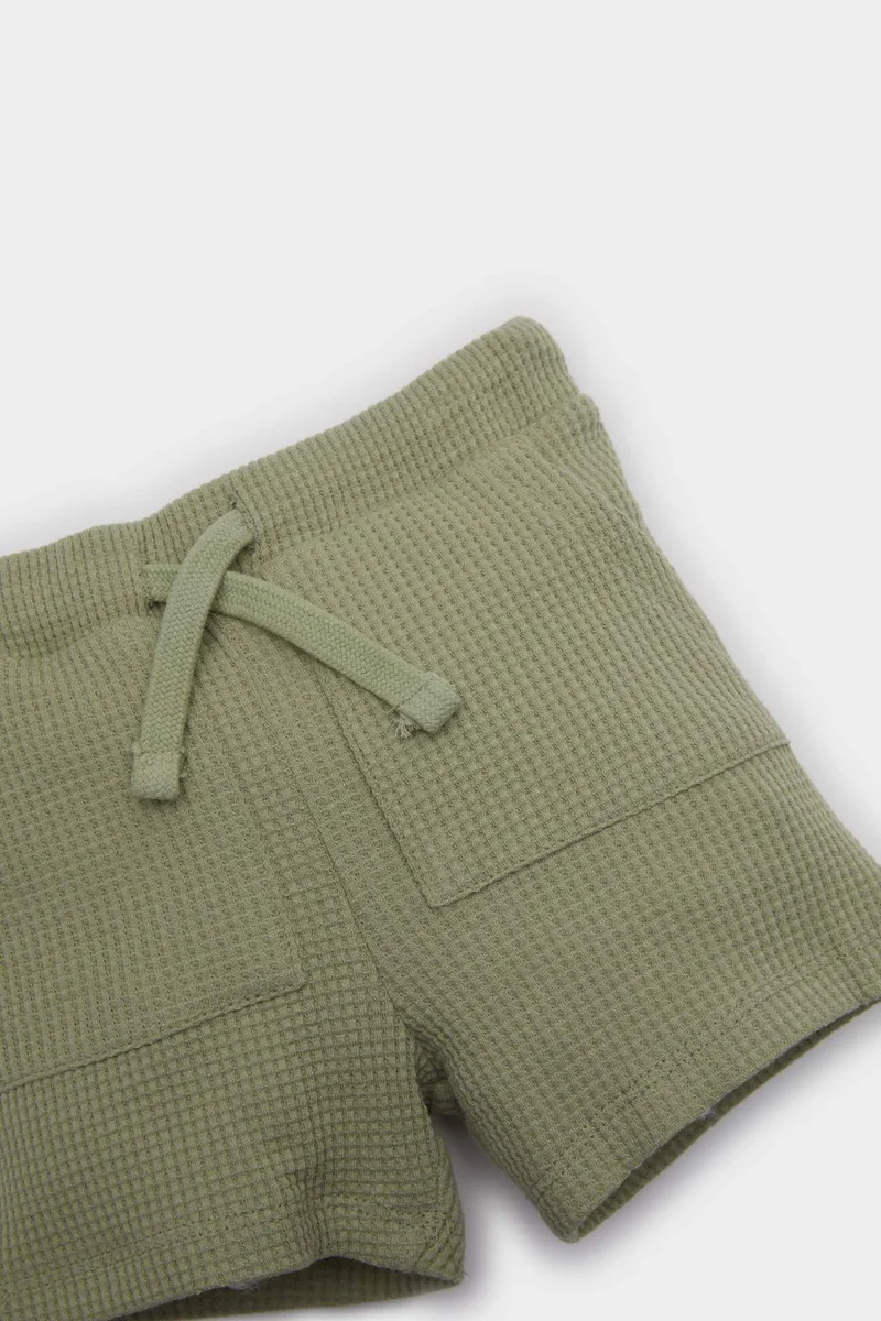 Defacto Boy Baby Waist Elastic Waffle Shorts