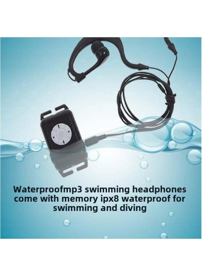 Cross Border Sports Waterproof MP3 Swimming Diving Lossless Music Headset Player Underwater MP3-Body Color:White-Memory Capacity:8GB - Image 2