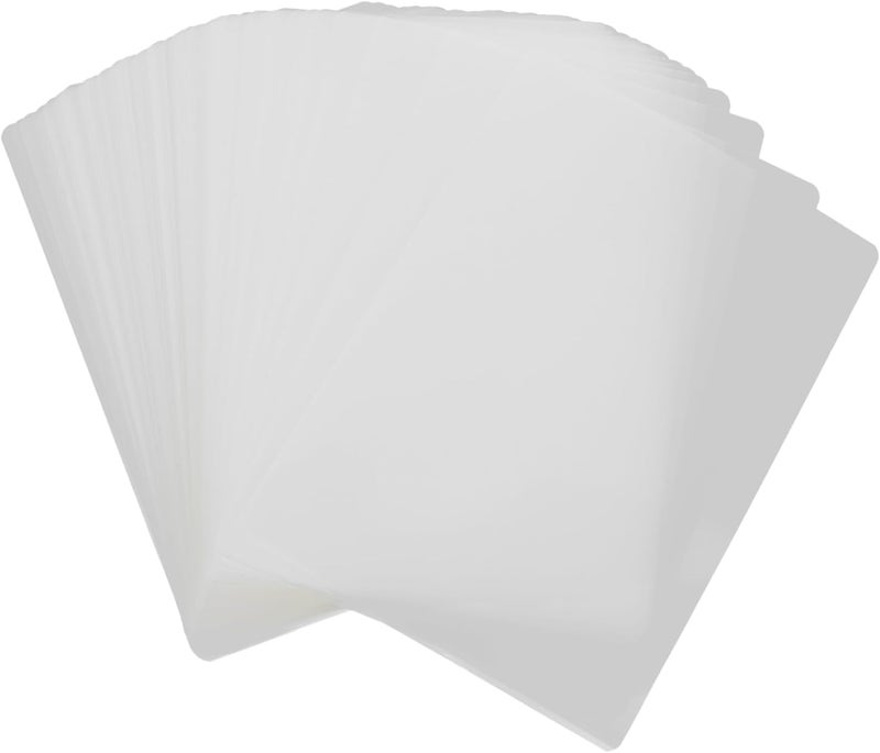 Laminating Film 100pcs Plastic Laminating Film Sheets Sealant Coating for Photo Protection and Extension of Lifespan - Image 1