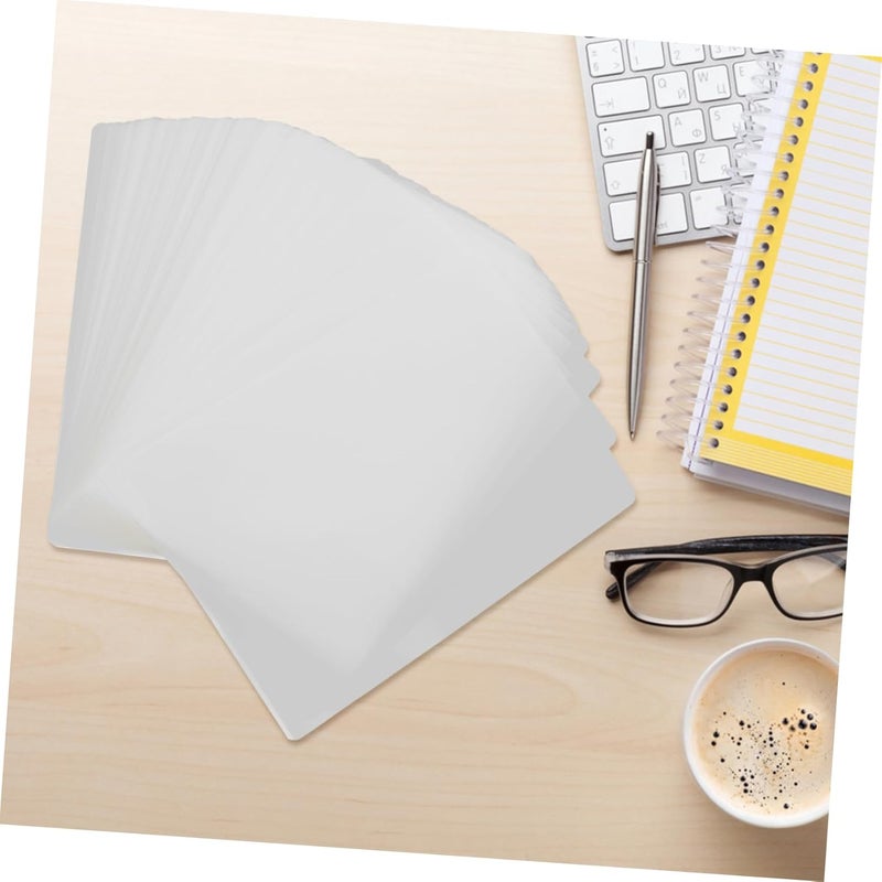 Laminating Film 100pcs Plastic Laminating Film Sheets Sealant Coating for Photo Protection and Extension of Lifespan - Image 5