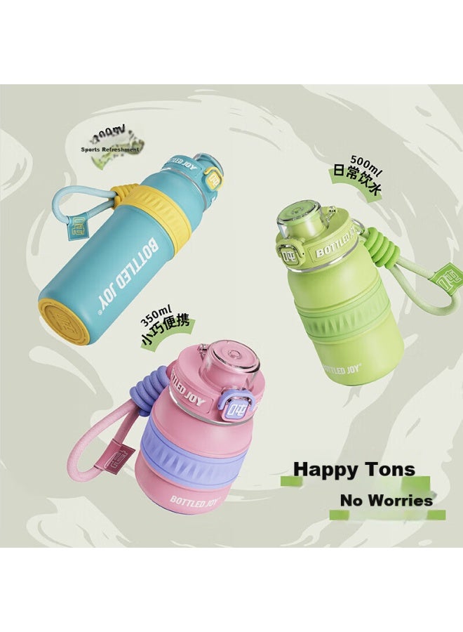 Bottled Joy Tuntontong Insulated Water Bottle, 316 Stainless Steel, 1000ml Large Capacity Cup, Children's Student Water Bottle, Gift - Image 4