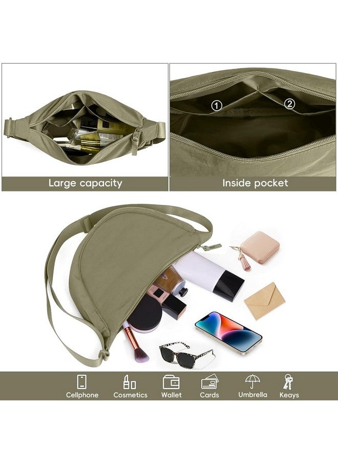 GUSTAVE¬Æ Crossbody Bags for Women and Men, Fashion Minimalistic Nylon Hobo Bag, Unisex Lightweight Shoulder Bag with Adjustable Strap, Water-Resistant, Compact Yet Spacious, 33x10x17cm - Image 4