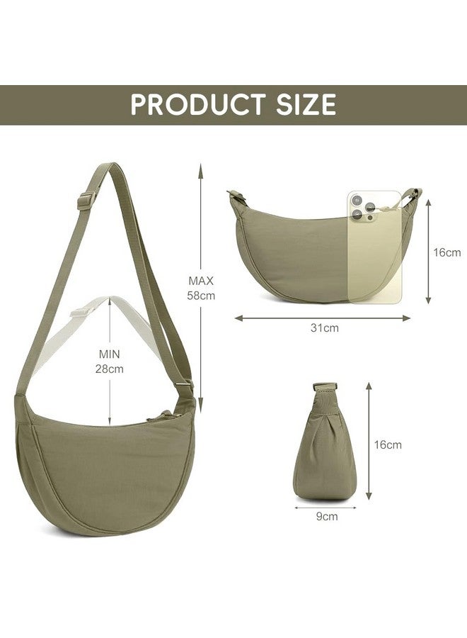 GUSTAVE¬Æ Crossbody Bags for Women and Men, Fashion Minimalistic Nylon Hobo Bag, Unisex Lightweight Shoulder Bag with Adjustable Strap, Water-Resistant, Compact Yet Spacious, 33x10x17cm - Image 2