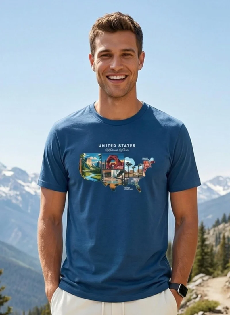 نوبيرو NOBERO Men's Premium Printed Regualr T-Shirt