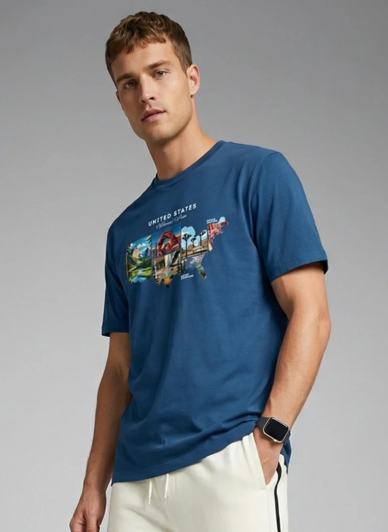 نوبيرو NOBERO Men's Premium Printed Regualr T-Shirt