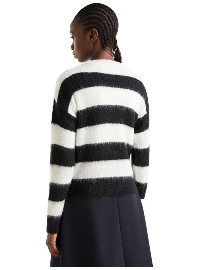 Benetton STRIPED SWEATER IN ALPACA BLEND  - Image 3
