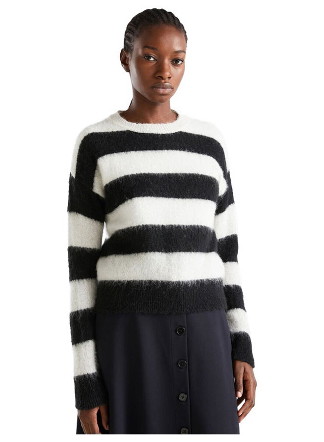 Benetton STRIPED SWEATER IN ALPACA BLEND  - Image 5
