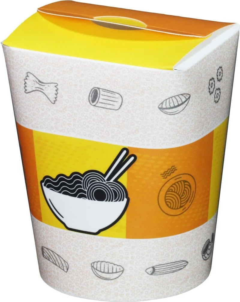 Ambalaj Pazarı Packaging Market Cardboard Noodle Box 16 Oz - 50 Pieces