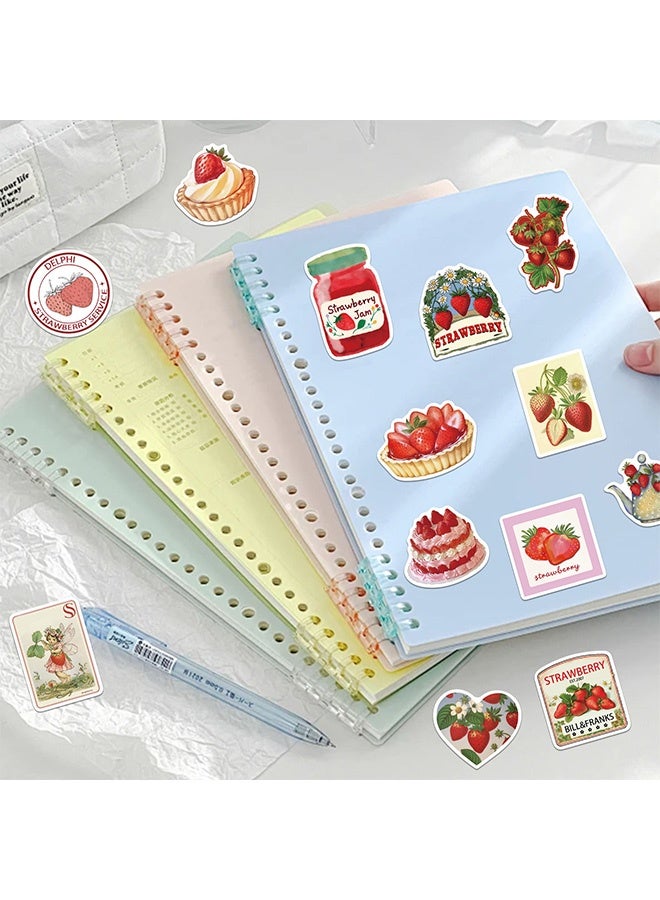 MXN 100 Pcs Strawberry Stickers, Waterproof Sticker Decorations, for Water Bottles Laptop Phone Helmet Scrapbooks Guitar Cup Gifts Birthday Teens Adults Girls Boys  - Image 5